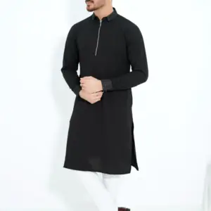 Ambush Cotton Black Color​ Panjabi
