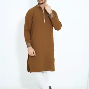 Ambush Cotton Golden Color​ Panjabi